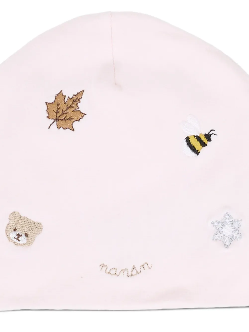NANAN Muts met borduurwerk Roze