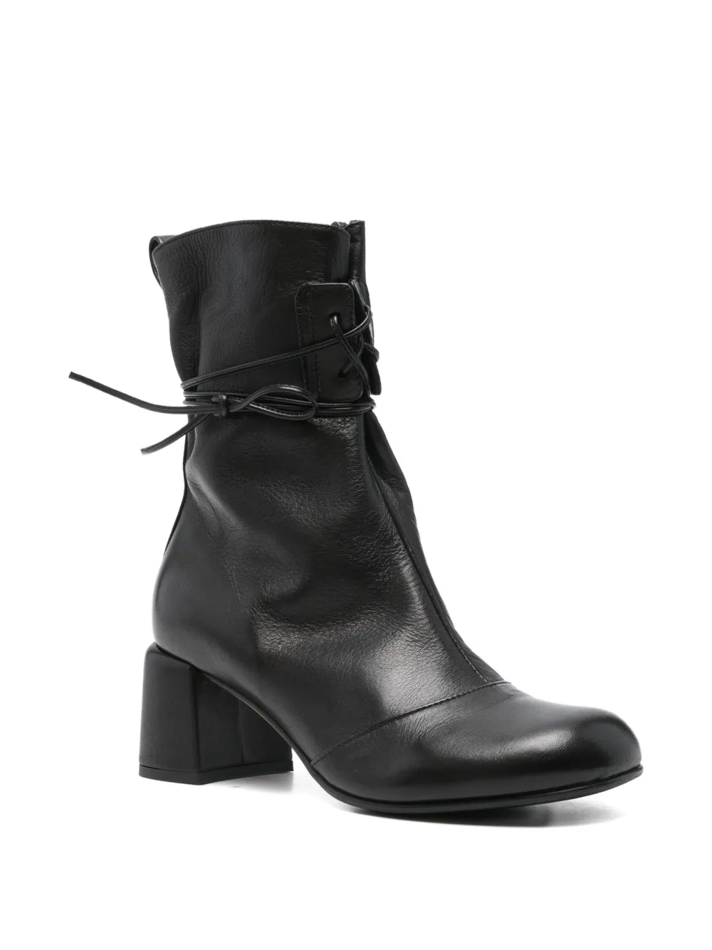 Lorena Paggi 60mm Lace-up Ankle Boots In Black