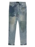 Purple Brand fossil-print jeans - Blue