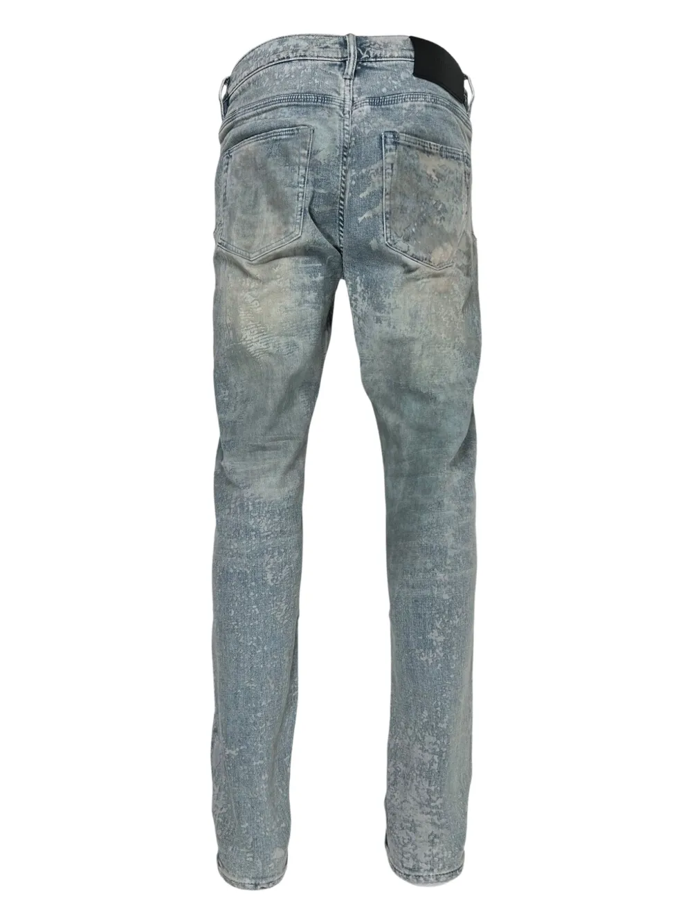 Purple Brand Jeans met fossiele print - Blauw