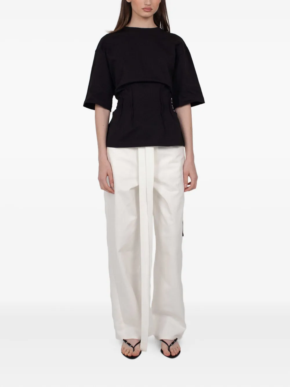 RXQUETTE round-neck tie-detail T-shirt | T-Shirts & Jersey Shirts | Image 2