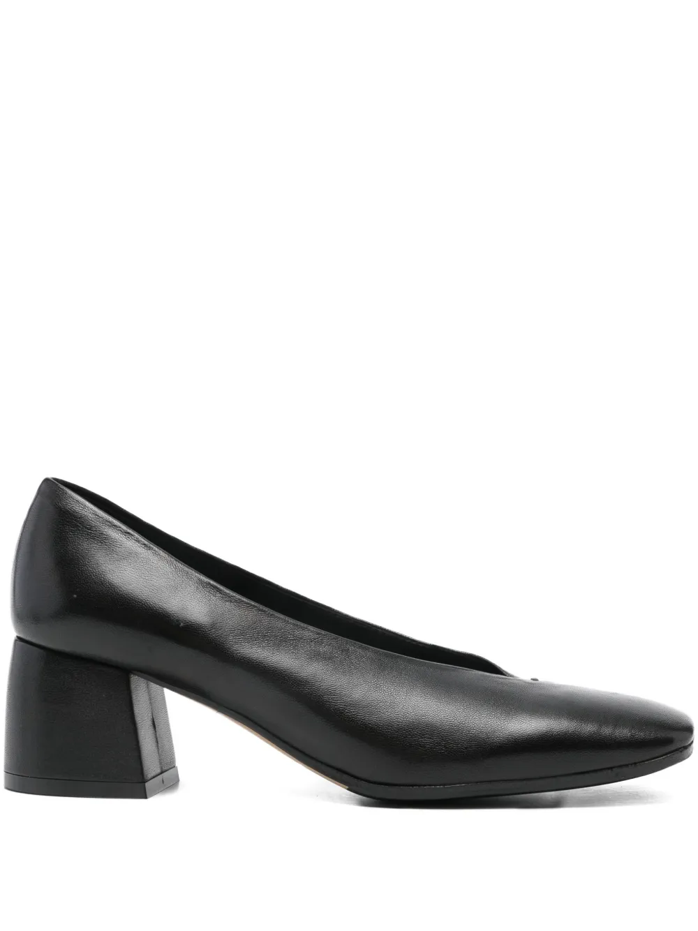Lorena paggi block-heel square-toe pumps Black