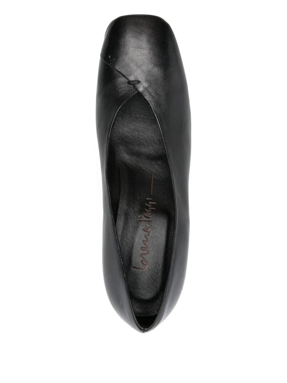 lorena paggi block-heel square-toe pumps Black