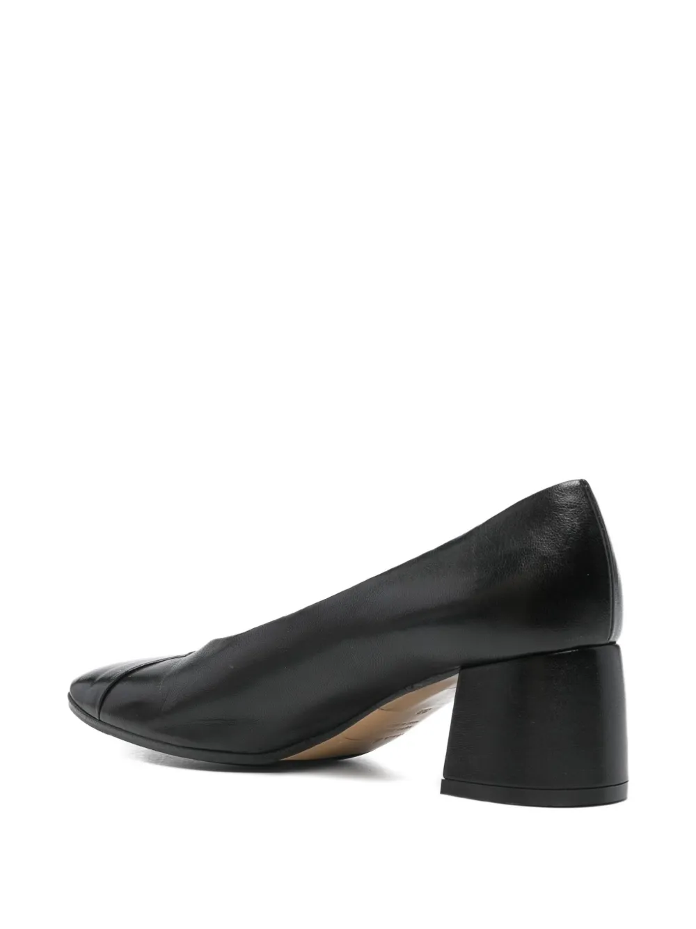 lorena paggi block-heel square-toe pumps Black