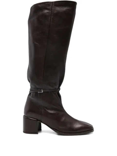 lorena paggi buckle-fastening leather boots