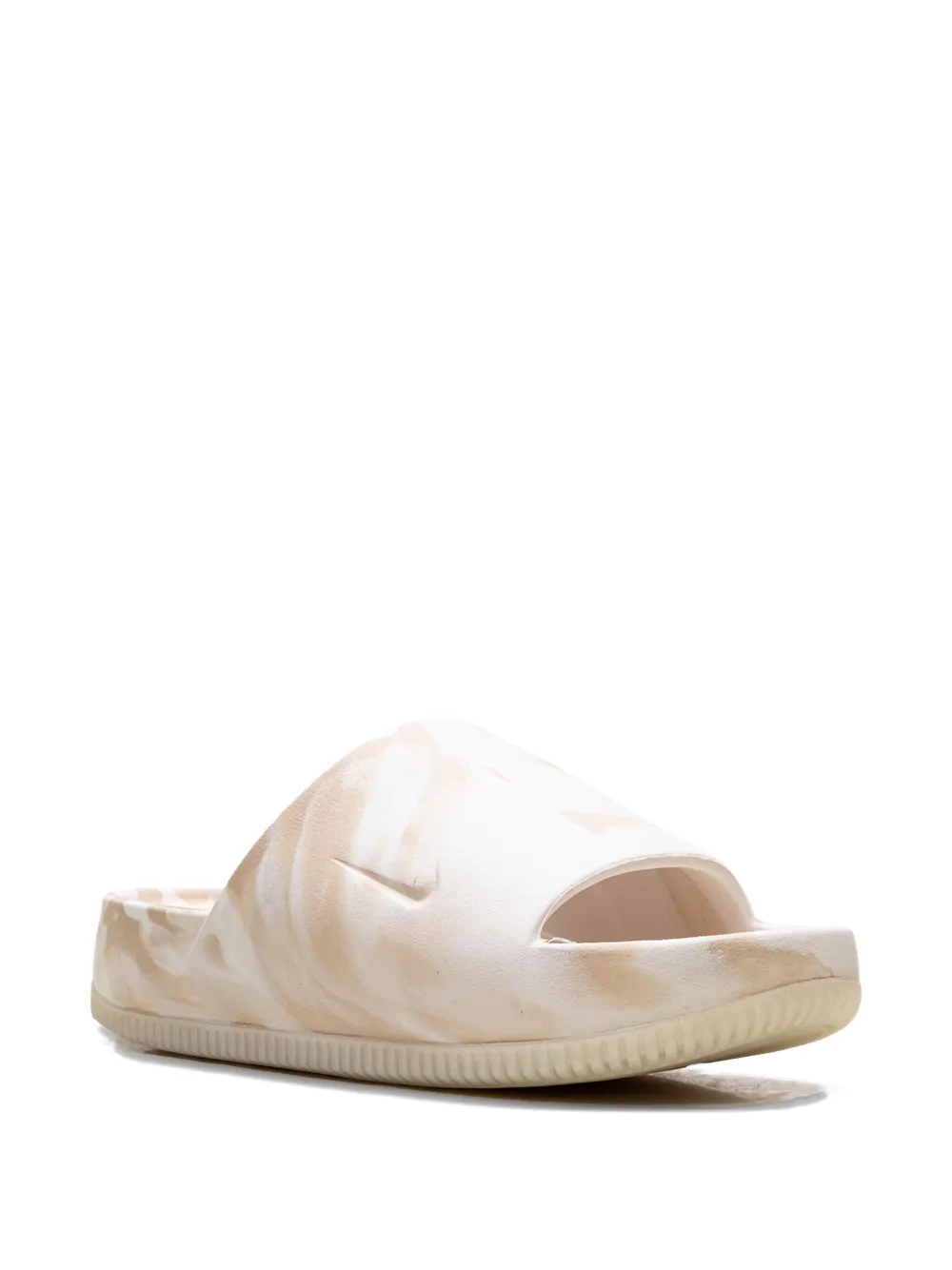 Nike Calm Se Marble-effect Slides In Pink
