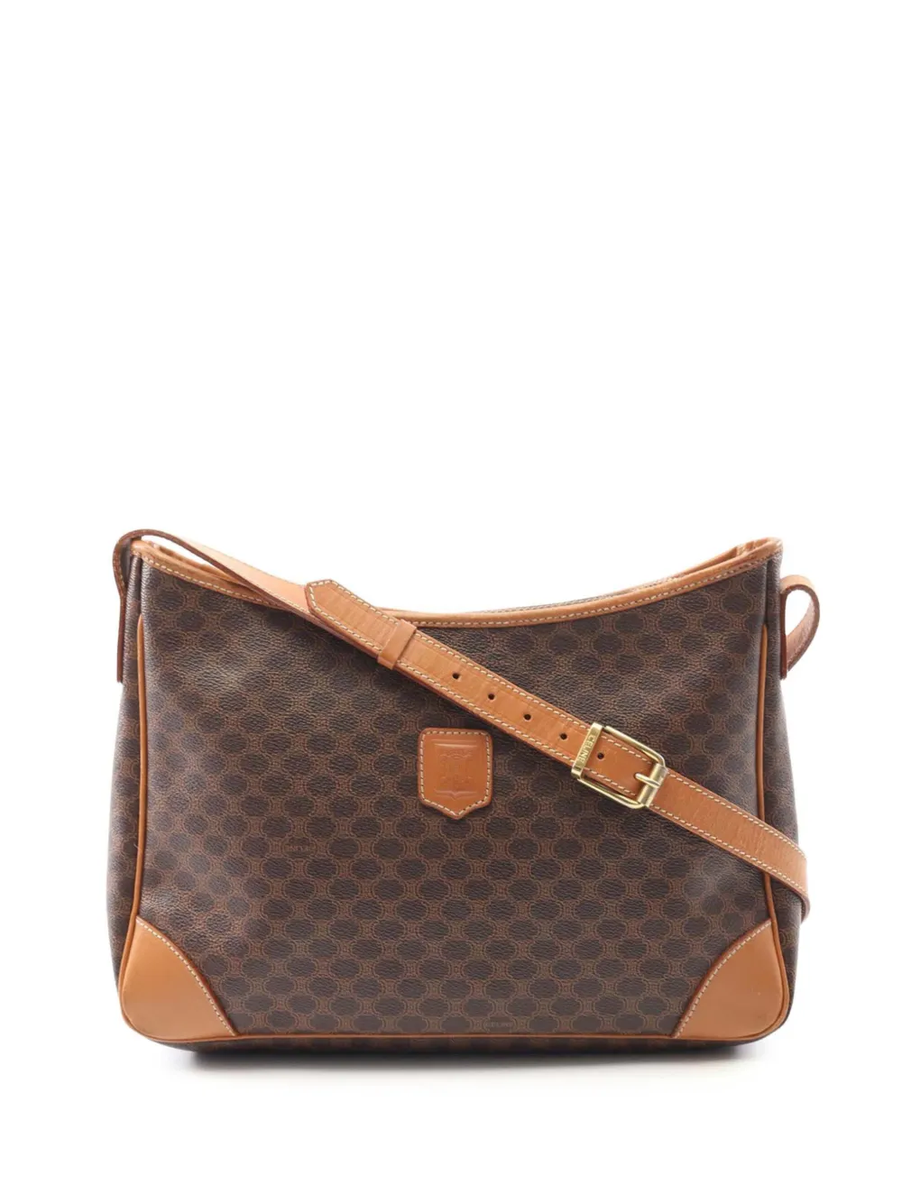 Celine Pre-Owned 2018-2025 マカダム コーテッドキャンバス ショルダーバッグ - ブラウン Celine Pre-Owned 2018-2025 マカダム コーテッドキャンバス ショルダーバッグ - ブラウン
