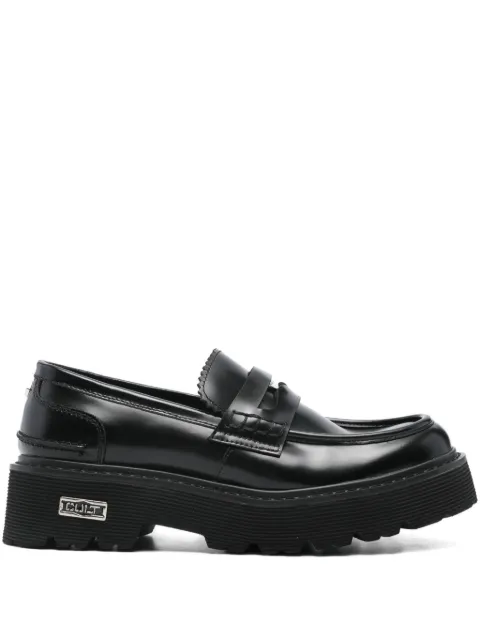 Cult penny-strap platform loafers