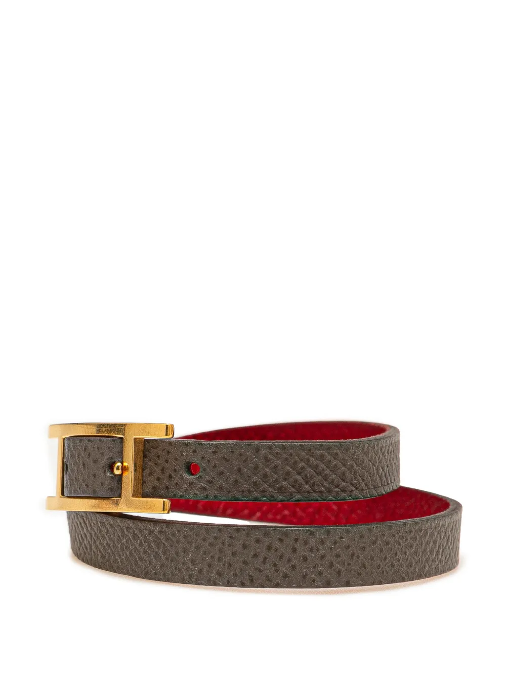 Hermès Pre-Owned 1990-2015 Epsom Behapi Double Tour Bracelet costume bracelet | Image 2