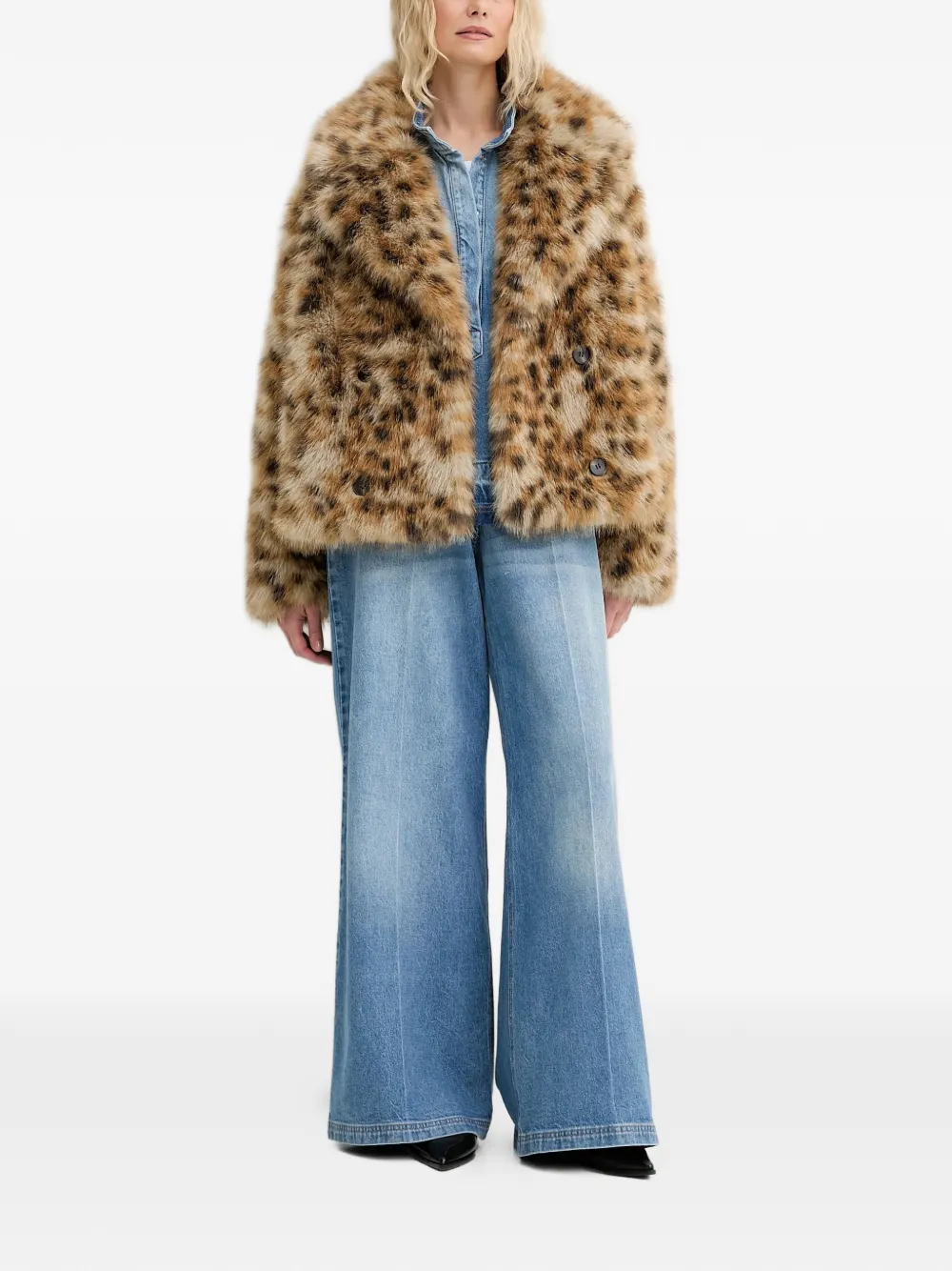 MUNTHE Lodwar wide-leg jeans - Blauw