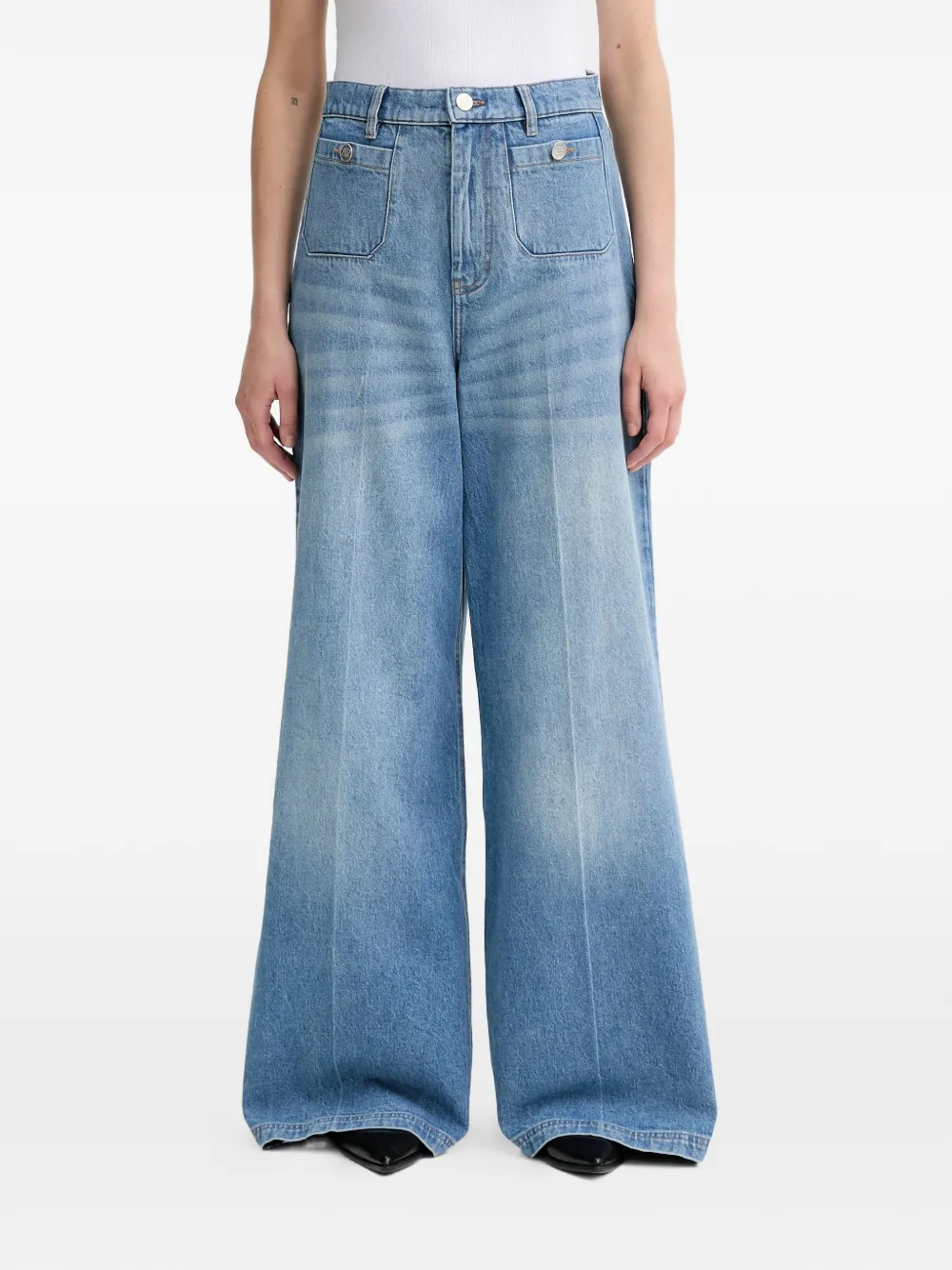 MUNTHE Lodwar wide-leg jeans - Blu