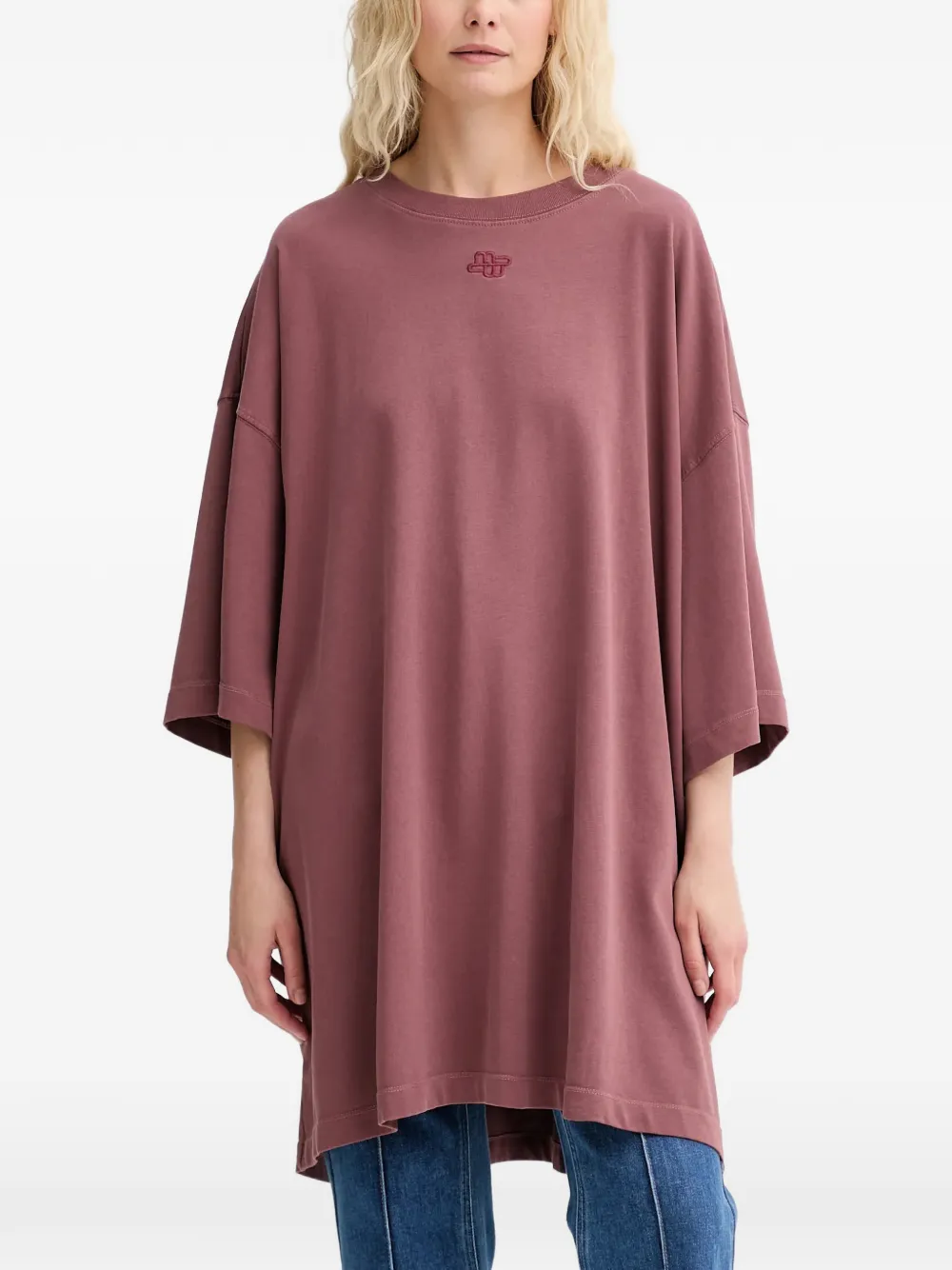 MUNTHE Lippini embroidered T-shirt - Rot