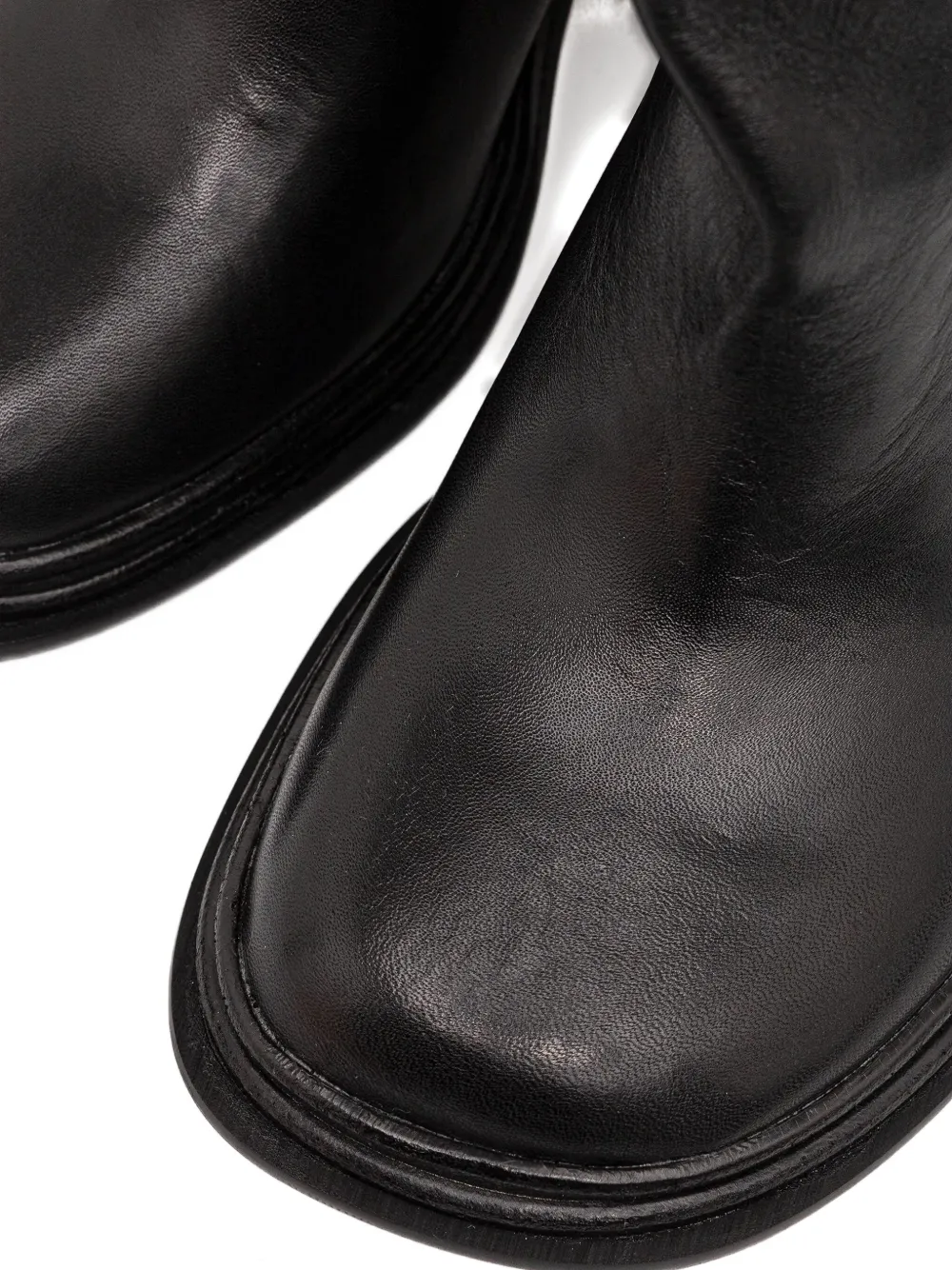 NAKED WOLFE 75 mm Prince leren laarzen Zwart