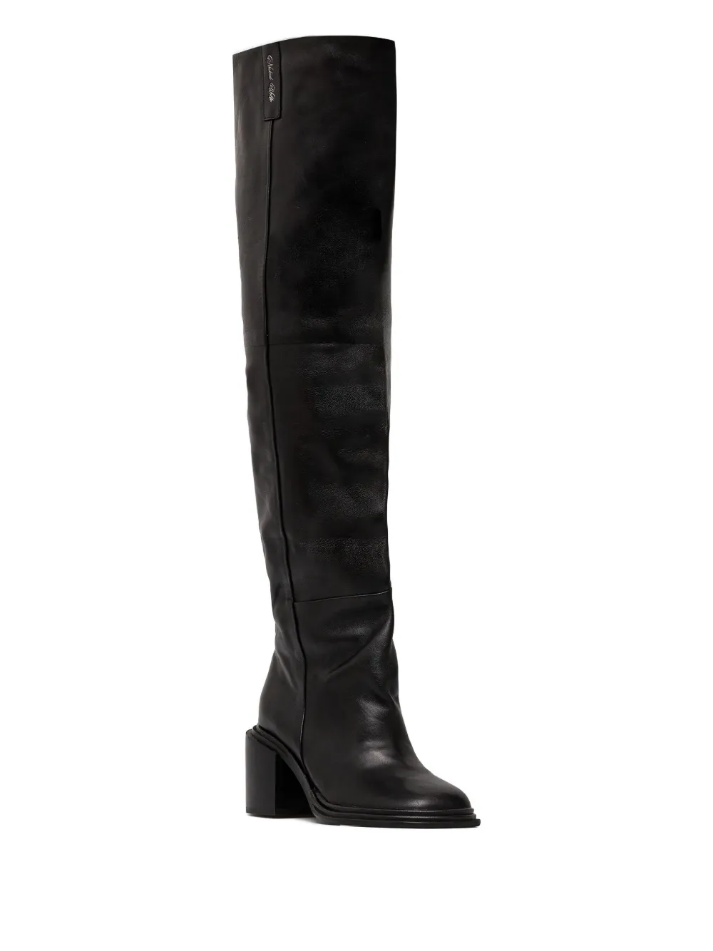 NAKED WOLFE 75 mm Prince leren laarzen Zwart