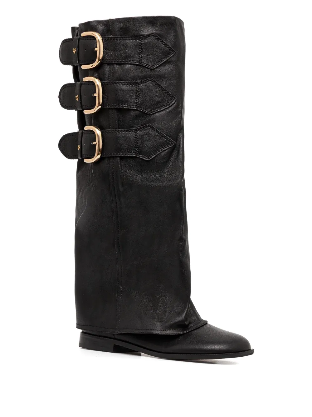 Naked Wolfe Anchor Stiefel Mit Schnallendetail In Black