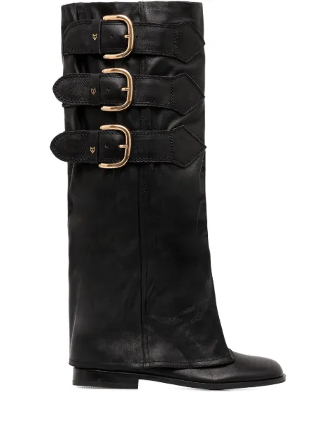 NAKED WOLFE Anchor buckle-detail boots