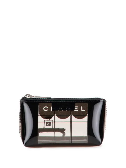 CHANEL Pre-Owned 2002-2003 Vinyl Coco Window Cosmetic pouch