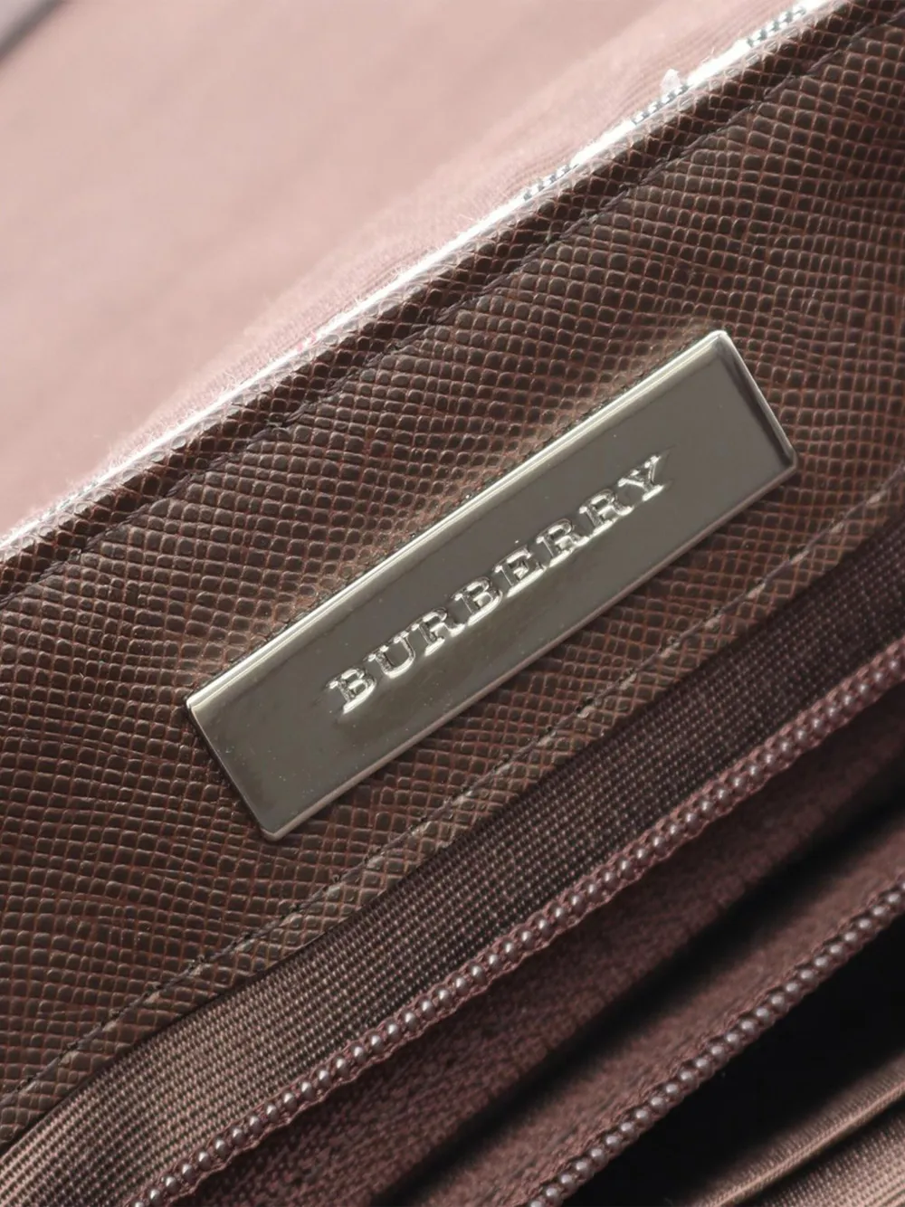 Pre-owned Burberry 2000-2017 House Check Canvas Flap Shoulder Bag In Brown