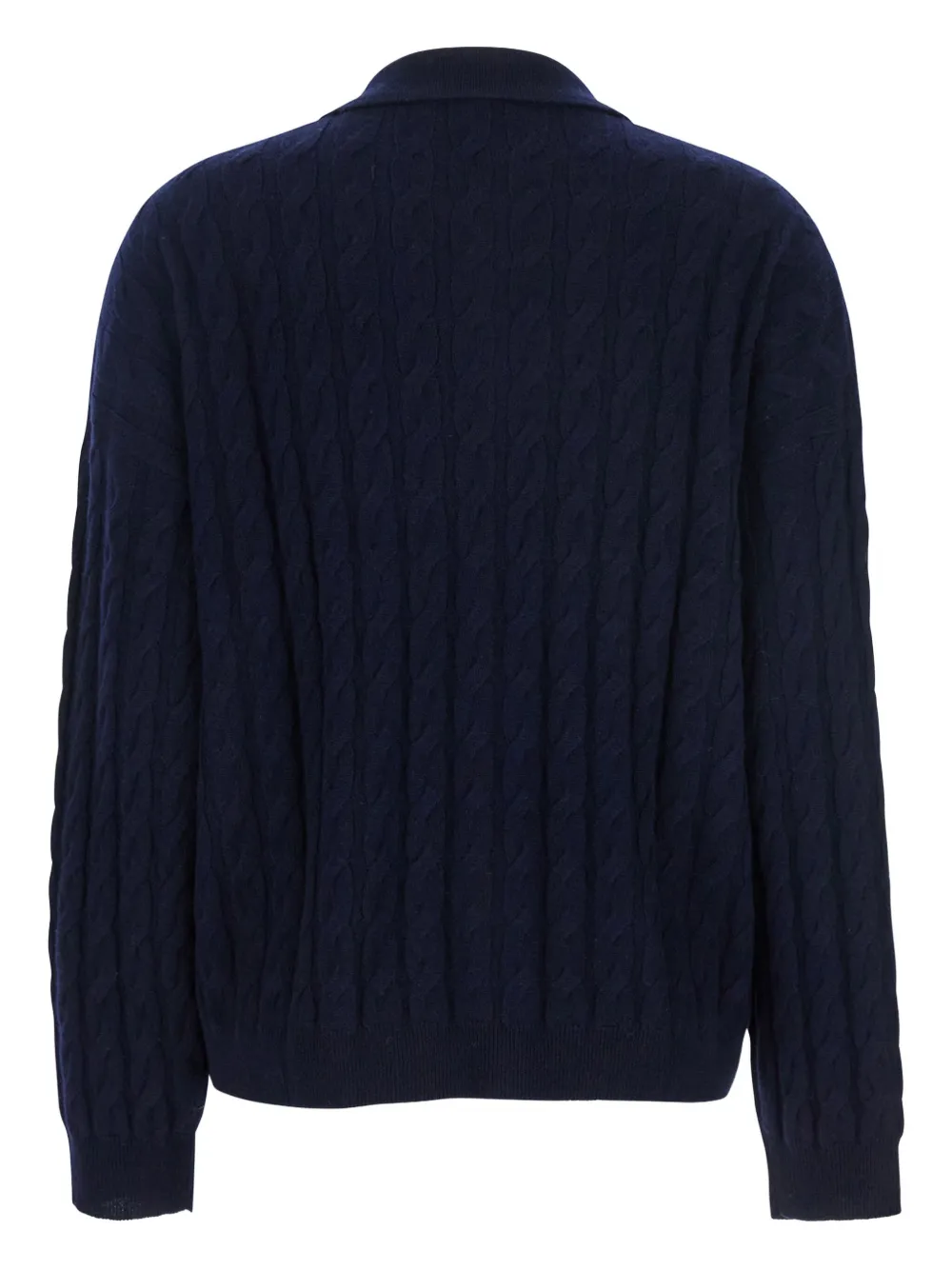 Lisa Yang Magnolie kabelgebreide polotrui - Blauw
