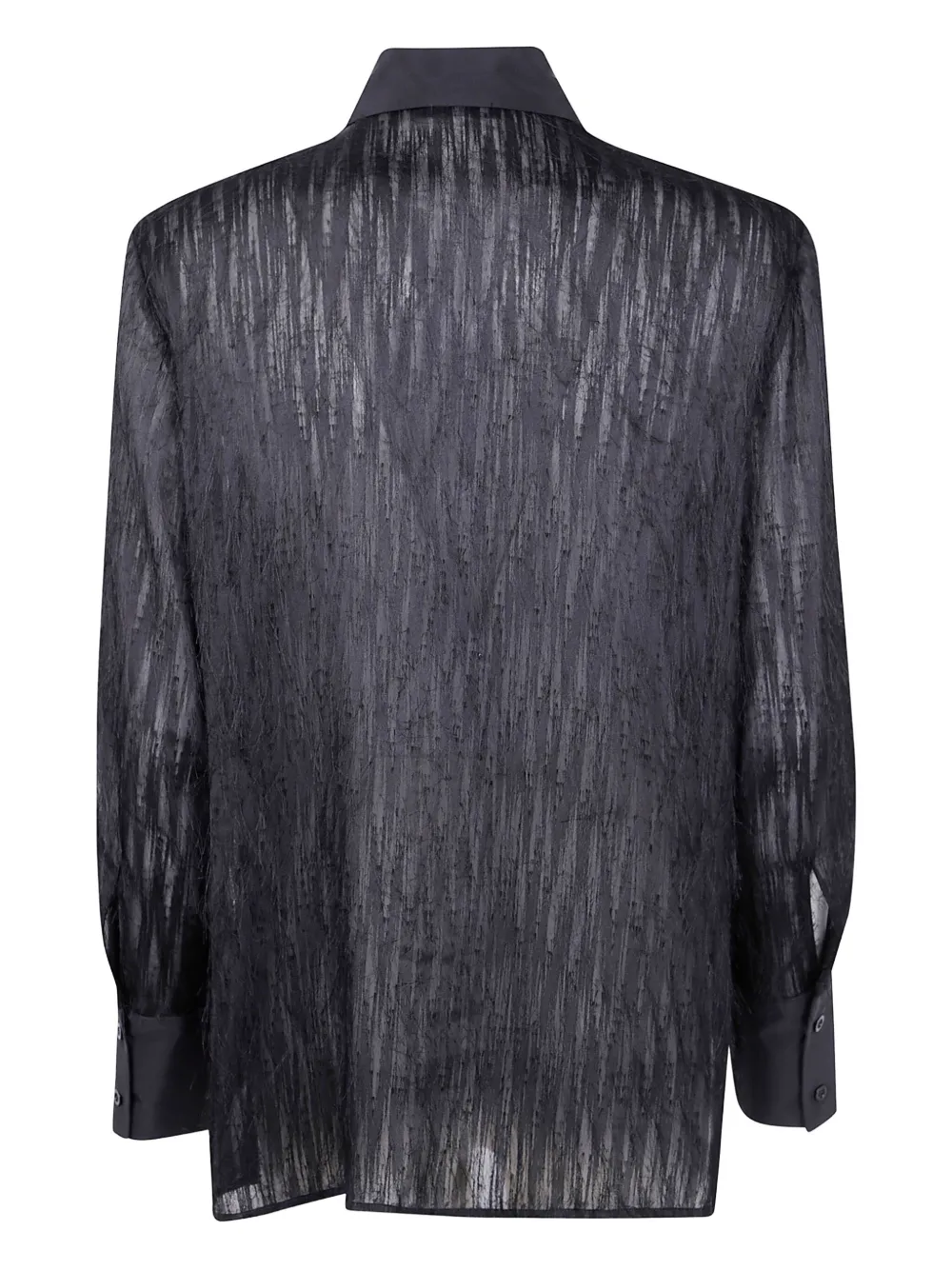 Peserico frayed-effect shirt - Zwart
