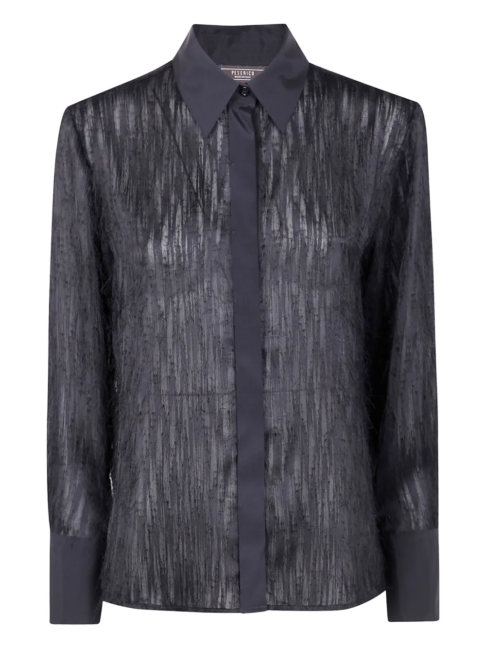 Peserico frayed-effect shirt | Black | Image 1