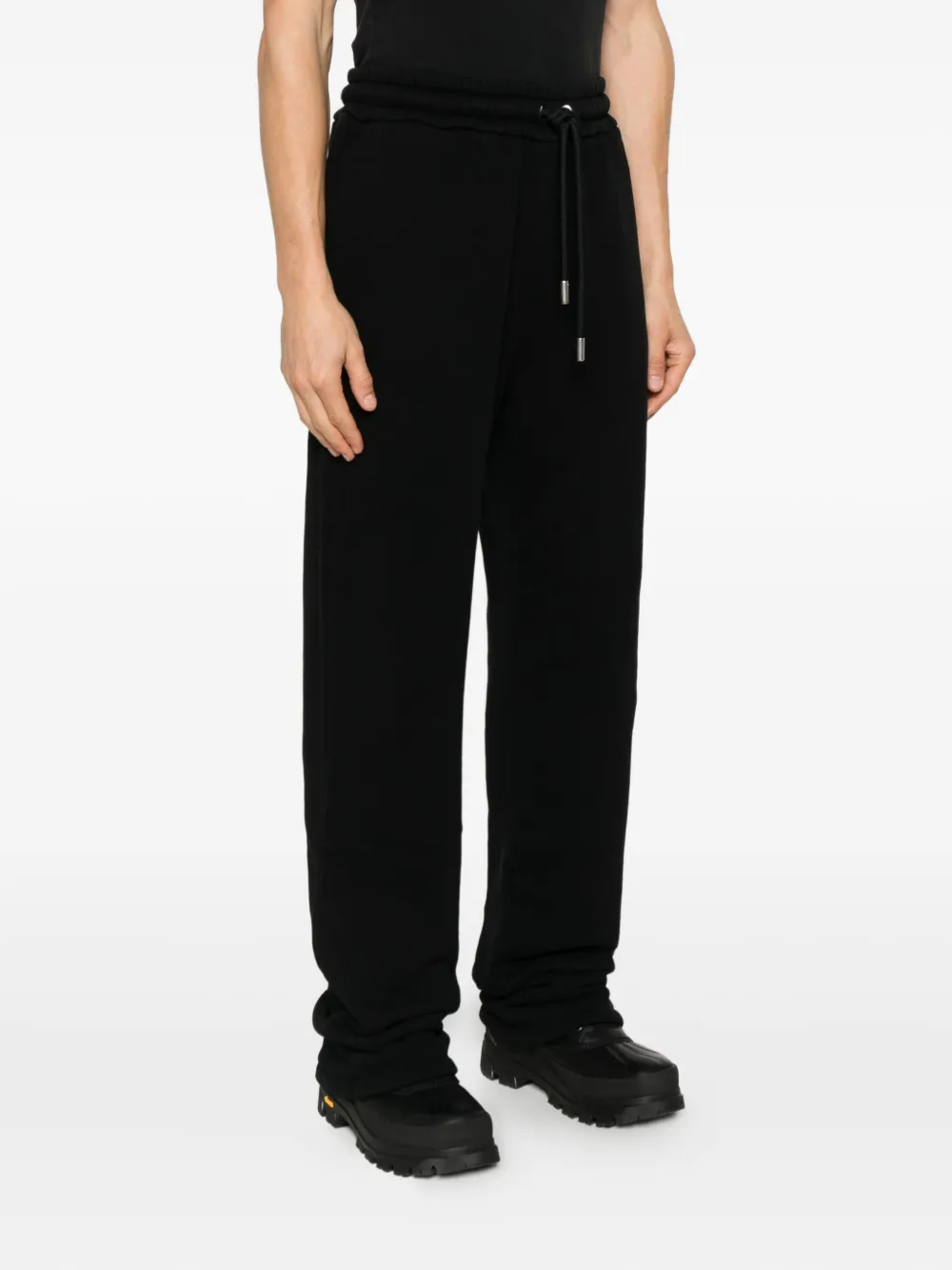 Off-white Comfortable Trousers With Side And Back Pockets In Black