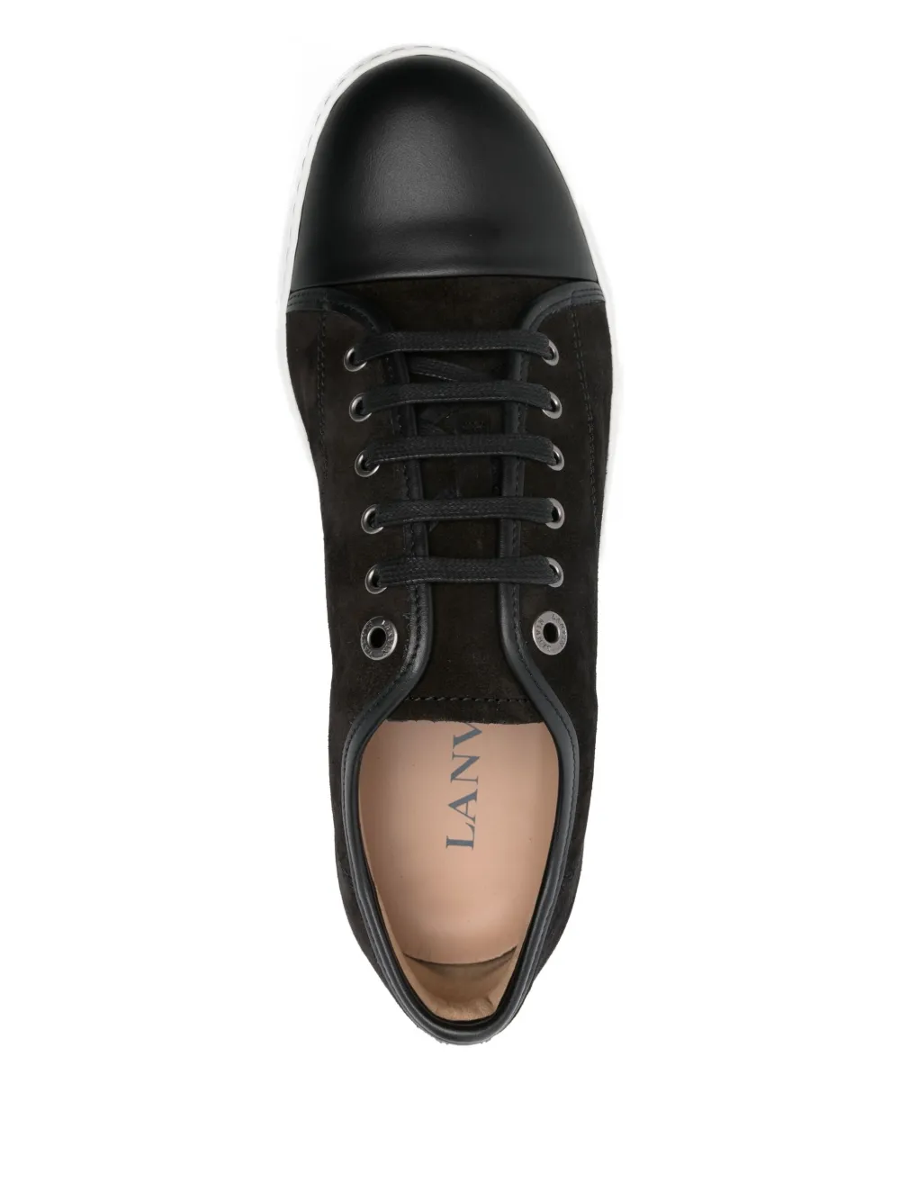 Lanvin leather sneakers Zwart