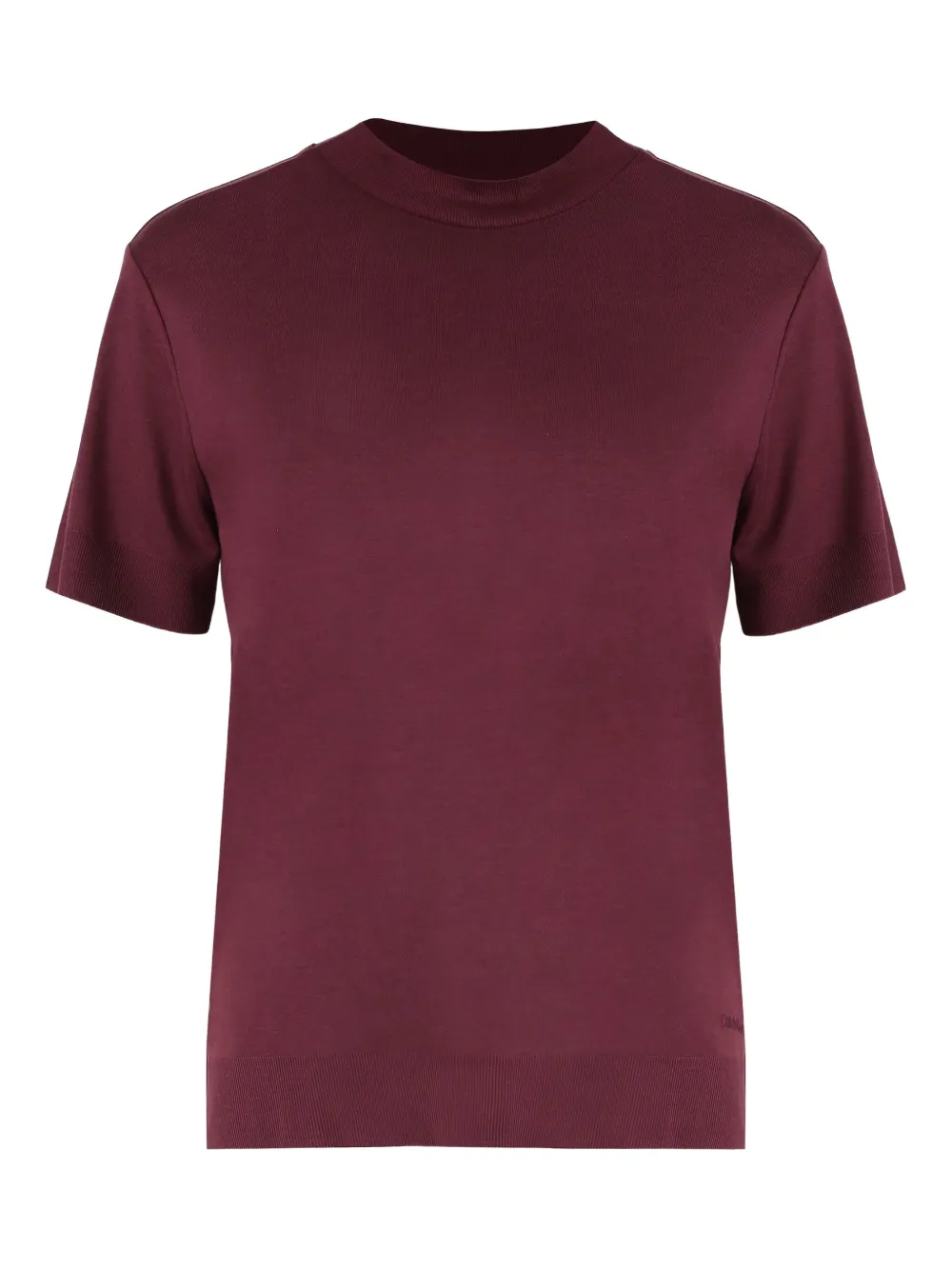 Calvin Klein Cotton Blend T-shirt In Red