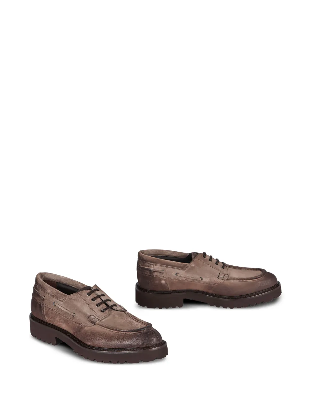 Doucal's lace-up derby shoes Brown