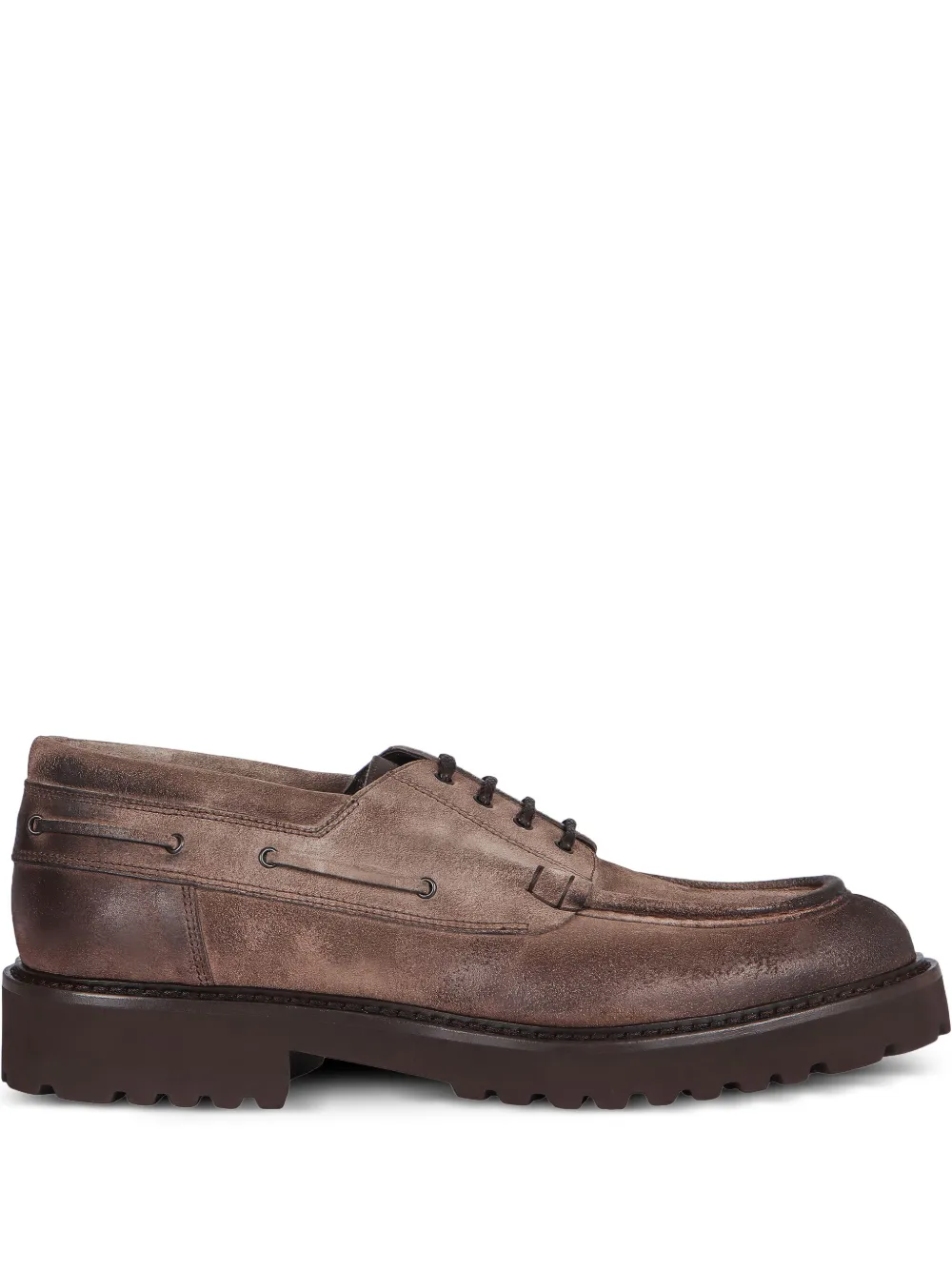 Doucal's lace-up derby shoes Brown