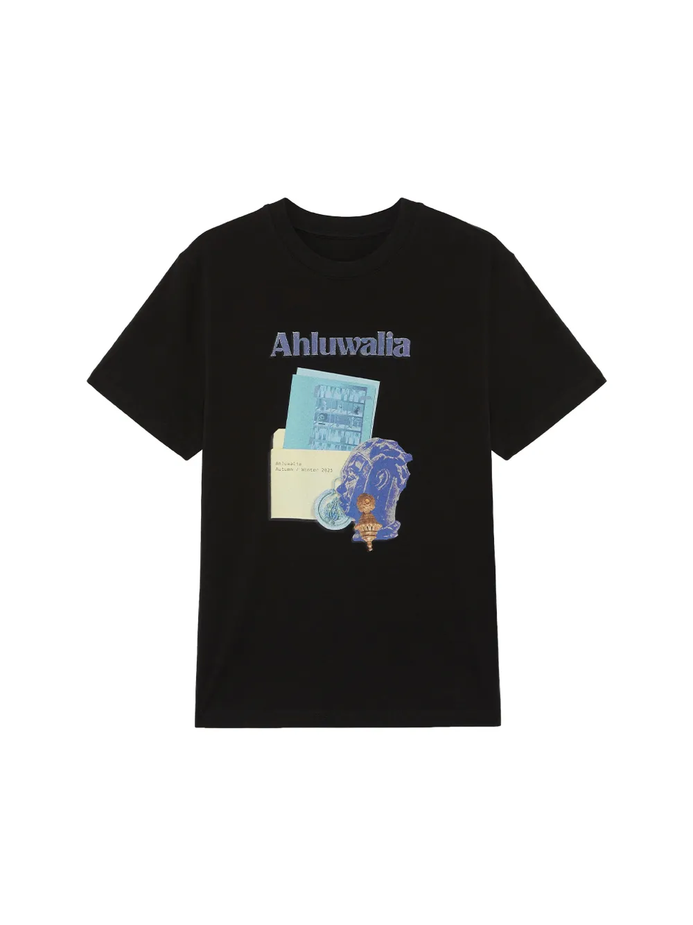 Ahluwalia graphic T-shirt Zwart