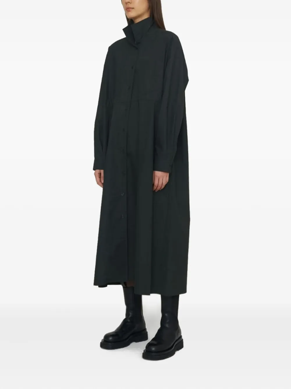 REMAIN Blousejurk met lange mouwen Zwart