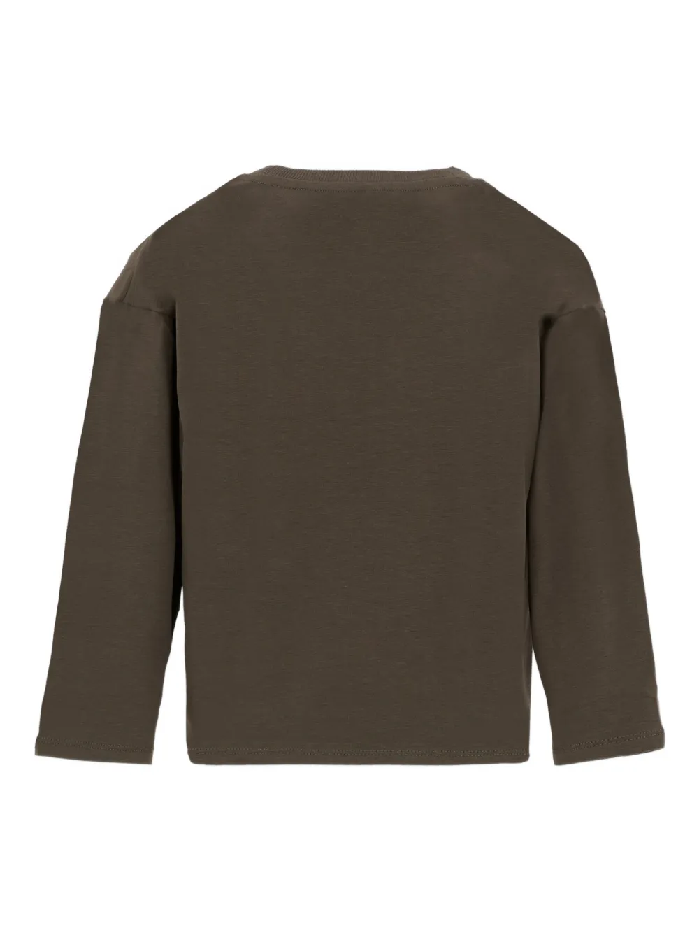 Mini Rodini Bear-print Long-sleeve Top In Brown