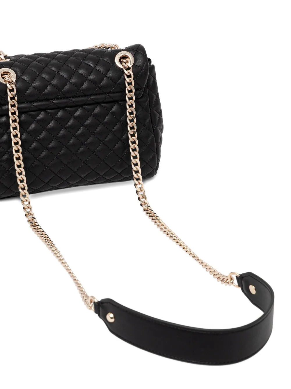 Guess Usa Everlee Quilted Shoulder Bag In Black