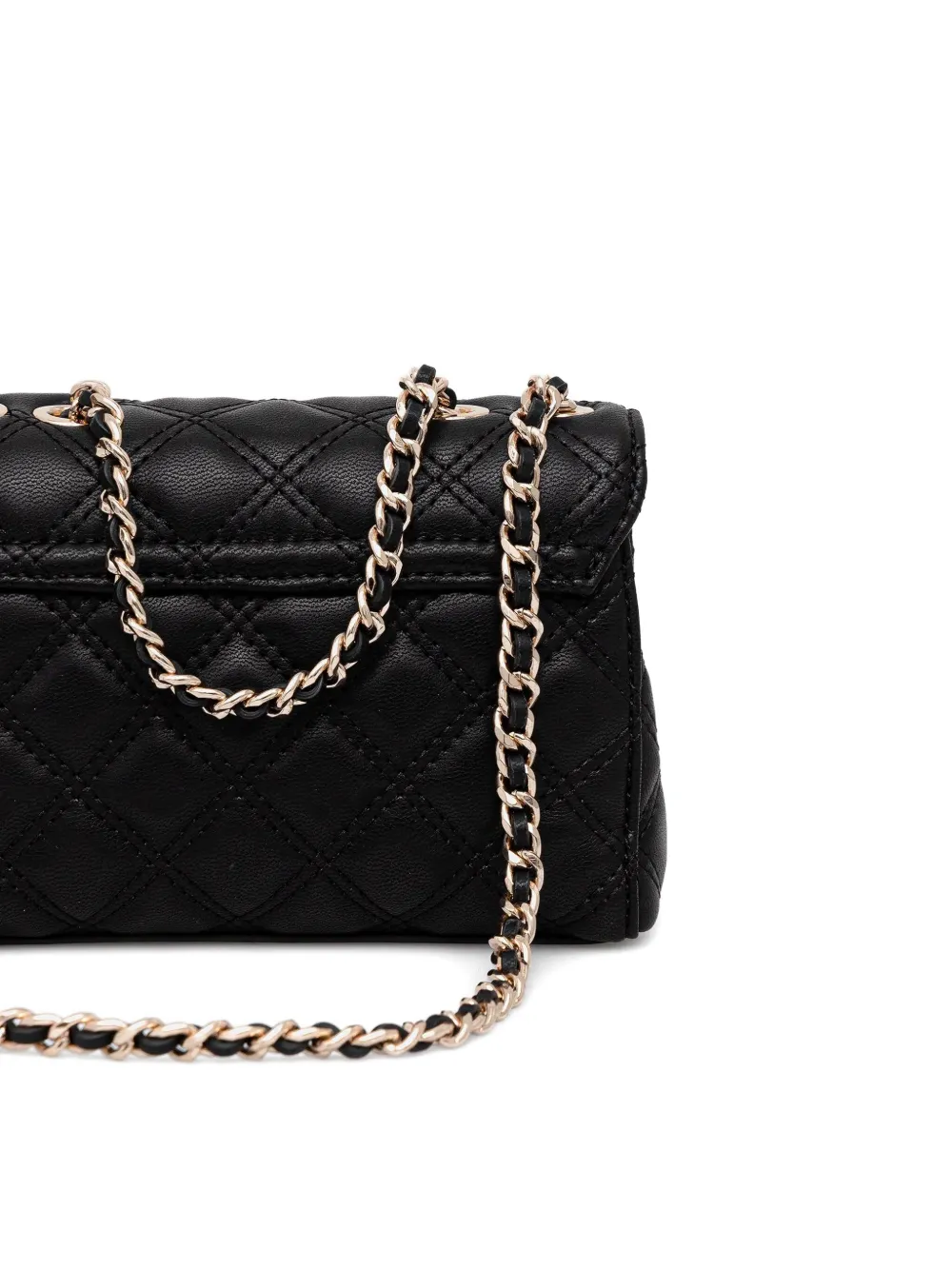 GUESS USA Giully gewatteerde mini-crossbodytas Zwart