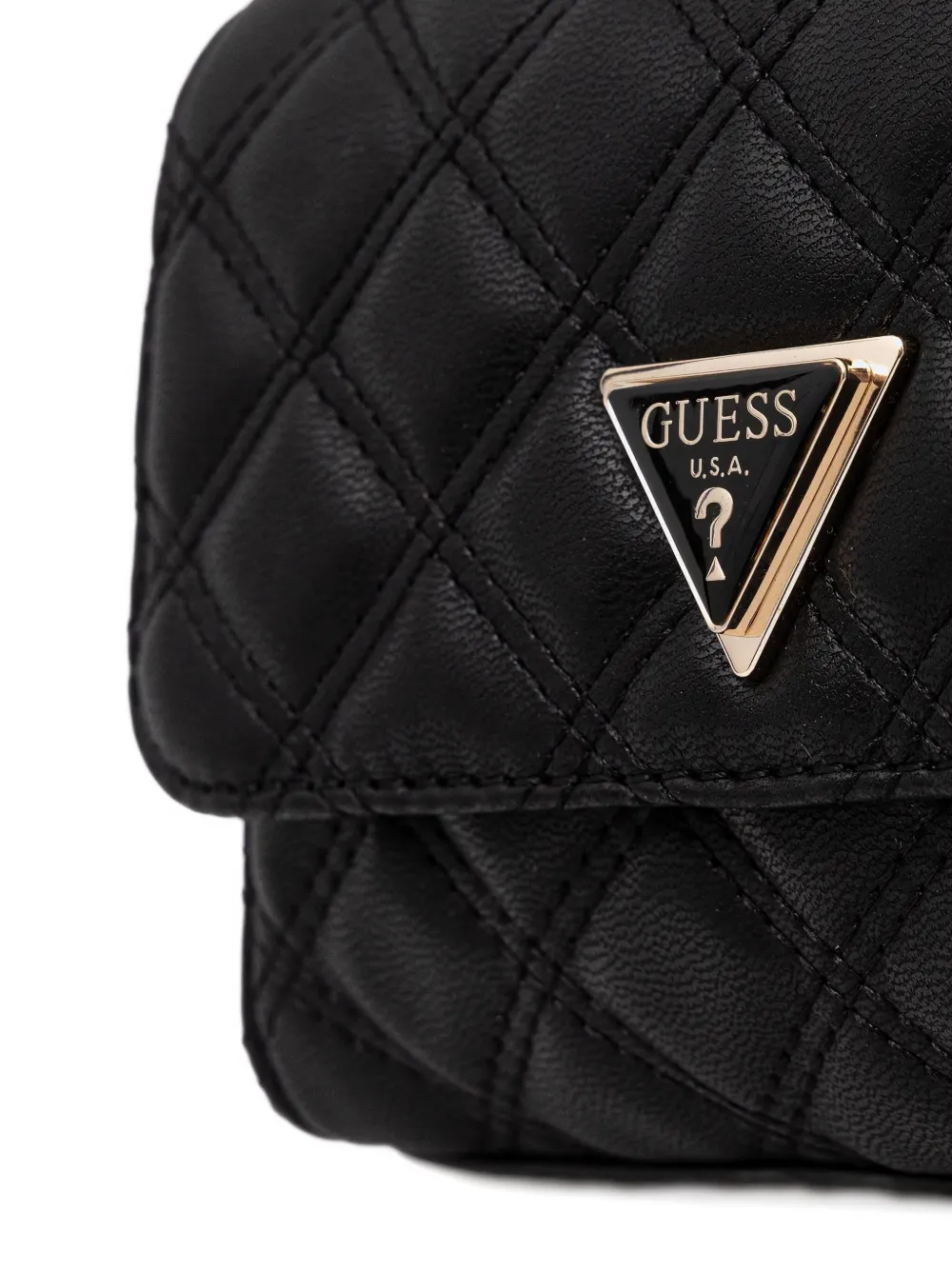 GUESS USA Giully gewatteerde mini-crossbodytas Zwart