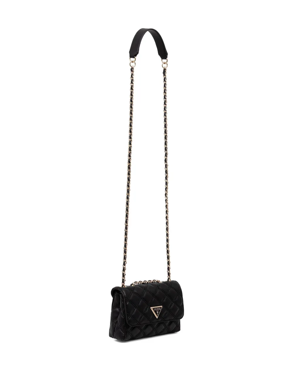 GUESS USA Giully gewatteerde mini-crossbodytas Zwart