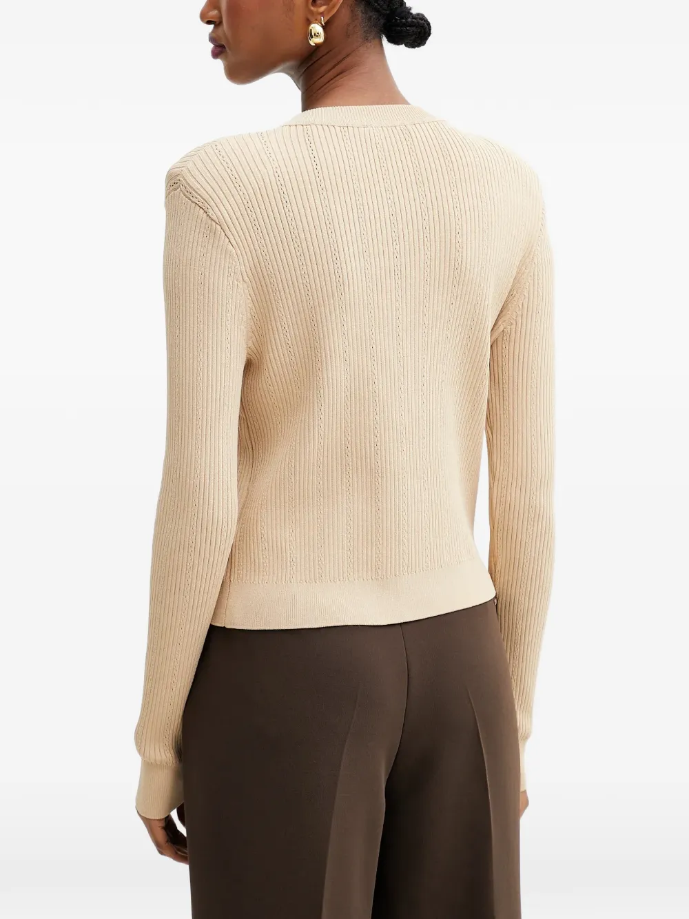 Guess Usa Button-fastening Cardigan In Neutral