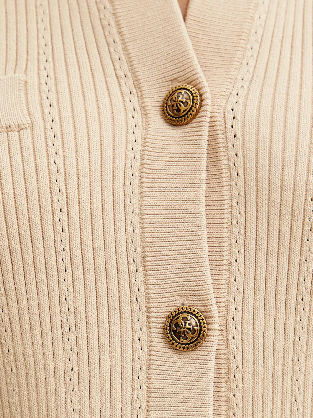 Guess Usa Button-fastening Cardigan In Neutral