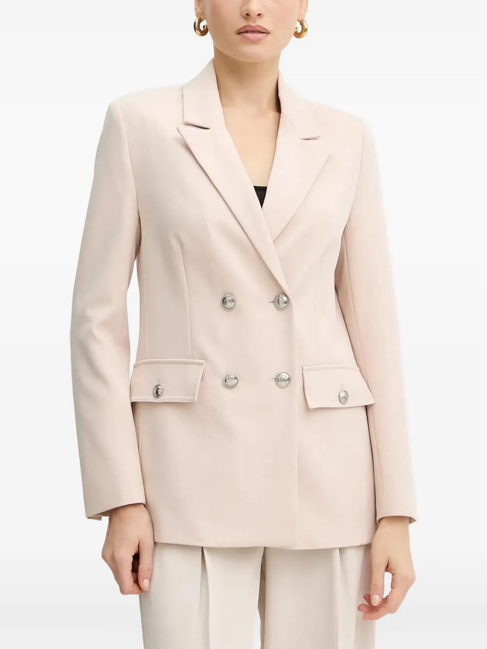 GUESS USA Fiona double-breasted blazer | Neutrals | Image 1