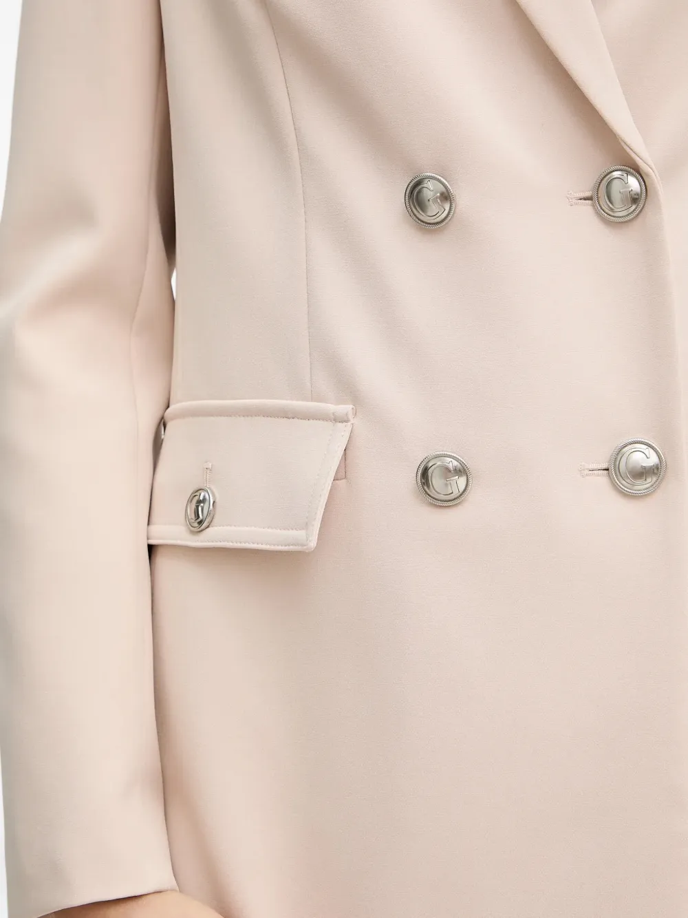 GUESS USA Fiona blazer met dubbele rij knopen Beige