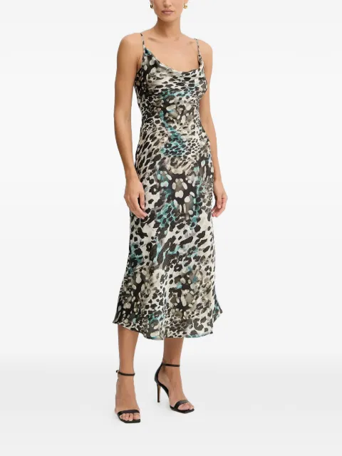 GUESS USA spaghetti-strap animal-print dress