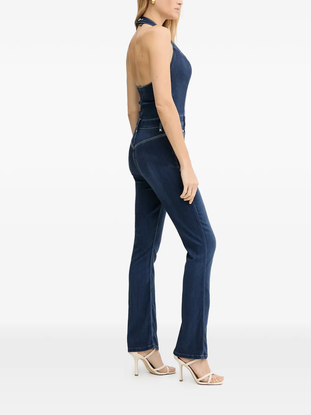 GUESS USA Betsy button halterneck jumpsuit | Full Length | Image 2