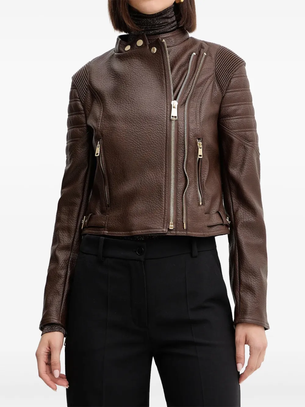 GUESS USA chamarra biker con cierre | marrón | Image 1