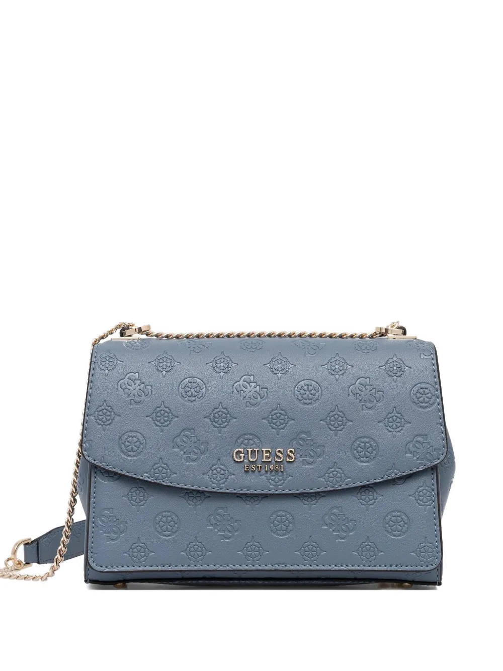 Guess Usa Mini Hoebe 4g Logo-details Crossbody Bag In Black