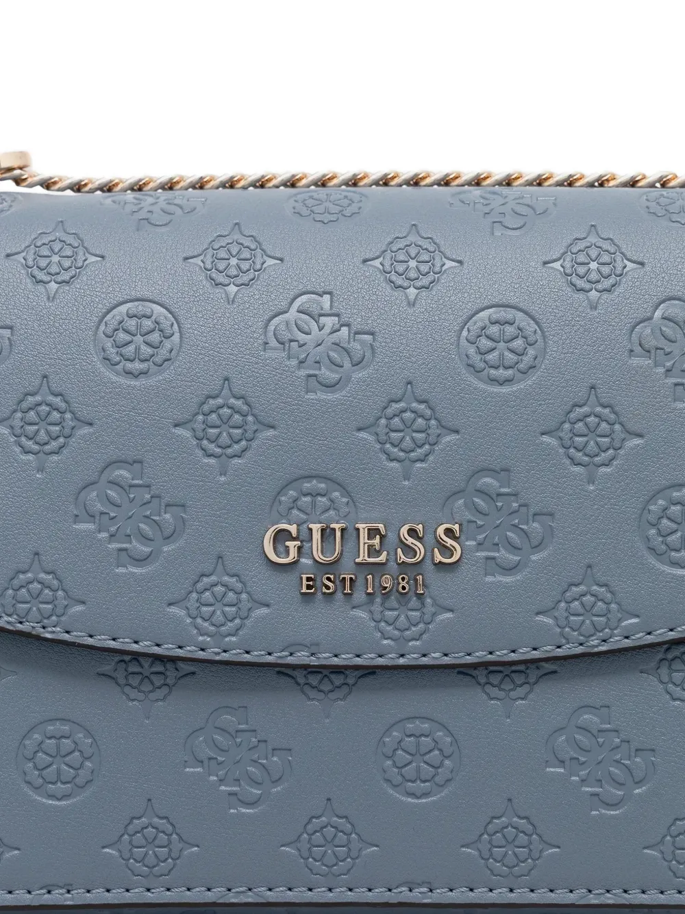Guess Usa Mini Hoebe 4g Logo-details Crossbody Bag In Black