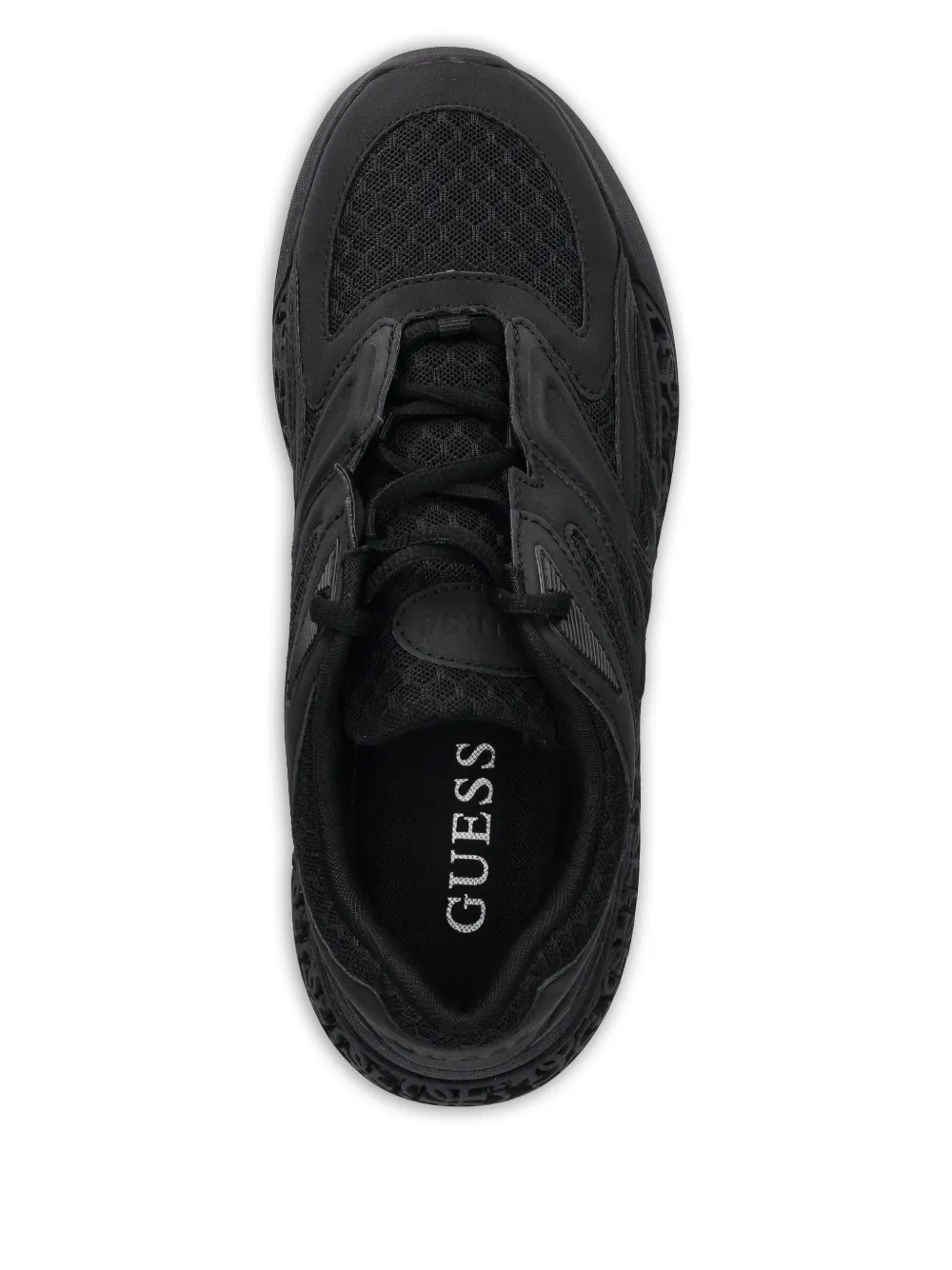 Guess Usa Cut-out Detailing Sneakers In Black