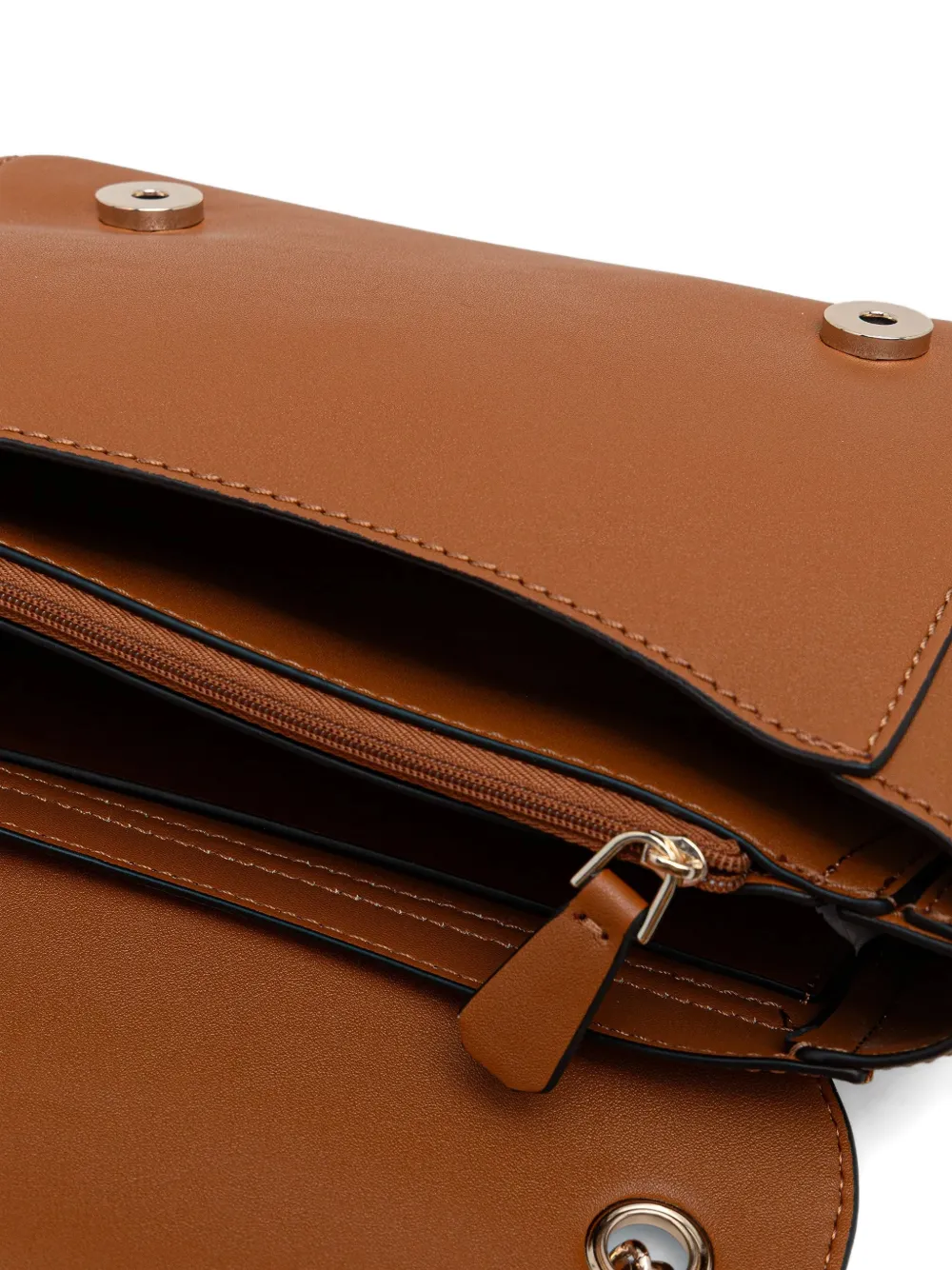 Guess Usa Talent Logo Shoulder Bag In Brown