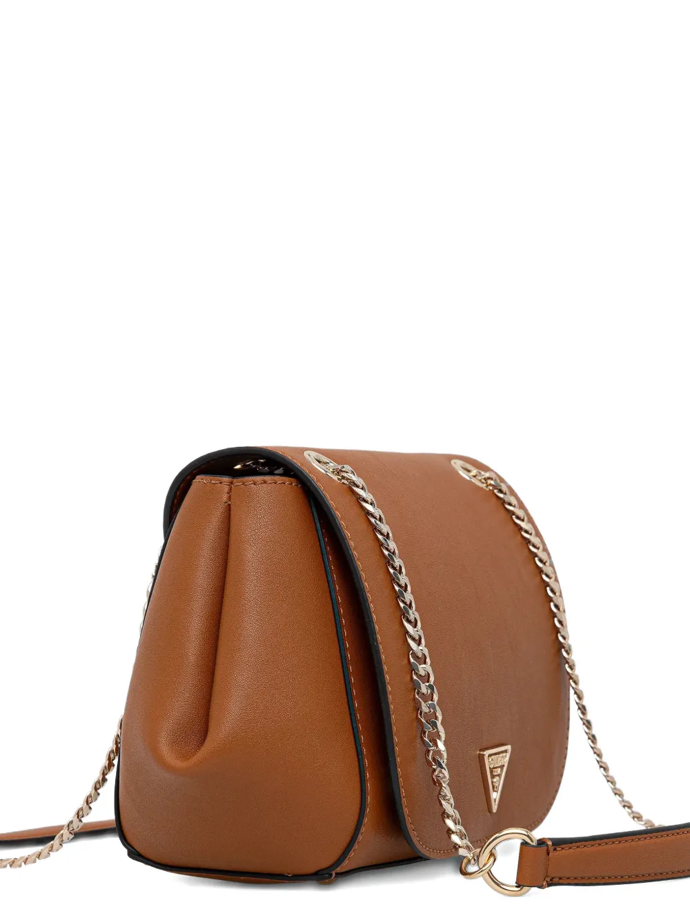 Guess Usa Talent Logo Shoulder Bag In Brown