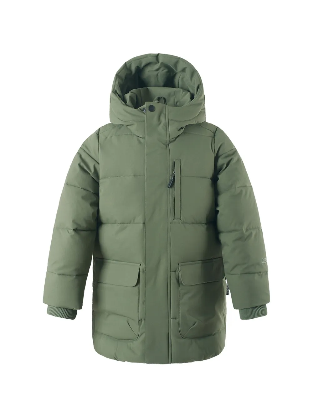 Gosoaky Tiger Eye hooded padded jacket - Verde